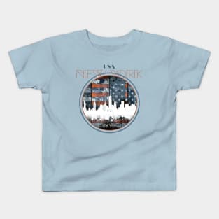 new york skyline Kids T-Shirt
